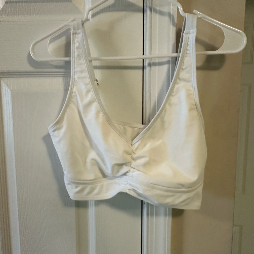 White Sports Bra